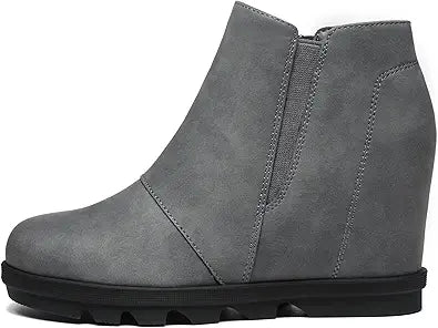 Stylish Wedge Booties for Women with Hidden Heel Comfort