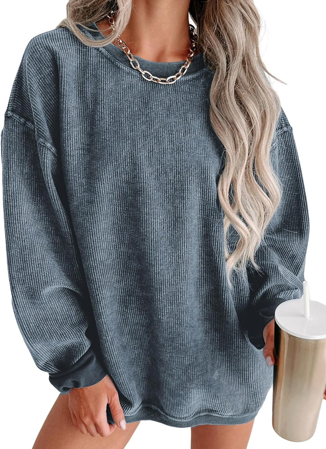 Women's Casual Corduroy Sweatshirts for Cozy Fall Style