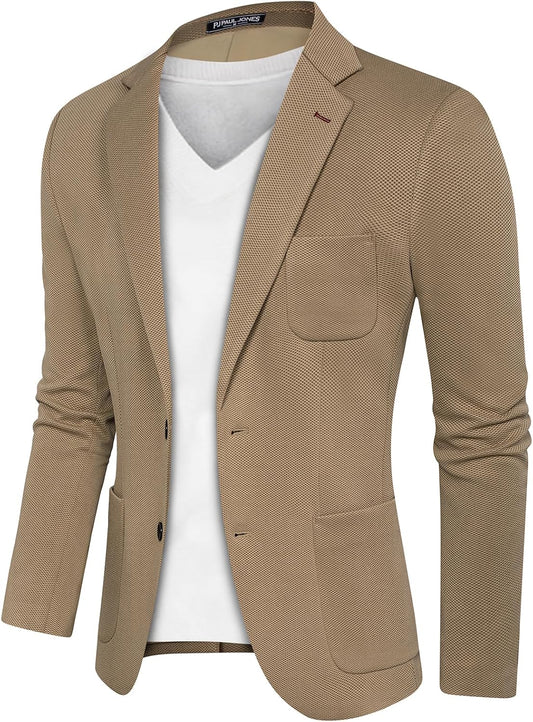 Mens Casual Sport Coat Blazer Lightweight Business Jacket