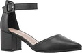 ILLUDE Womens Heels Pointy Closed Toe Pump - 2.25in Chunky Low Block