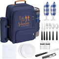 24L Insulated Picnic Backpack for 2 - Leak Proof Cooler for Couples