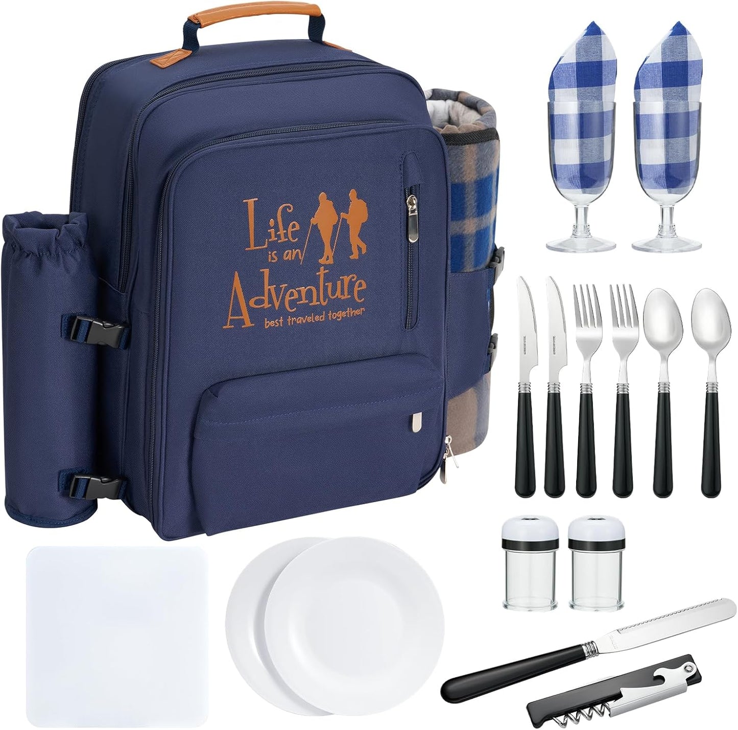 24L Insulated Picnic Backpack for Couples - Perfect Gifts