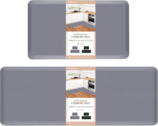 Cushioned Anti-Fatigue Kitchen Mat Set for Comfort and Style