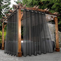 Outdoor Sheer Curtains for Patio Waterproof - Light Filtering Privacy