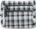 Cotton Triple Zip Hipster Crossbody for Women - Compact Everyday Bag