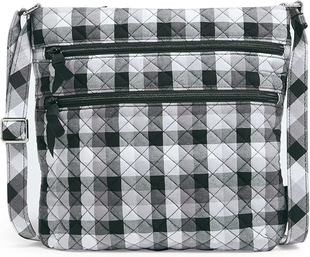 Vera Bradley Women's Signature Cotton Triple Zip Hipster Purse Review