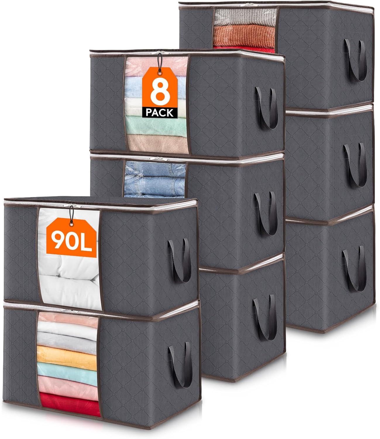 Lifewit 90L Large Storage Bags for Closet Organizers and Storage