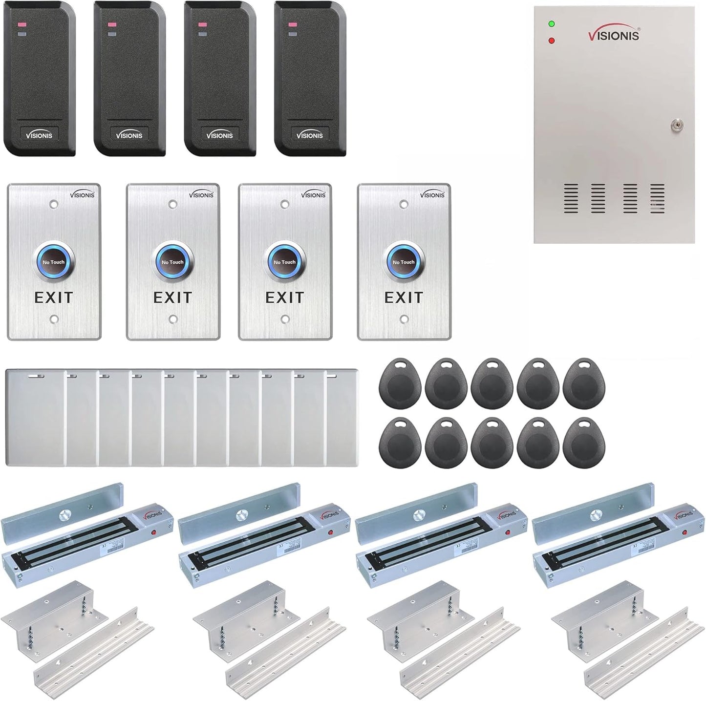 Visionis FPC-6206 Four Doors Access Control System with Software