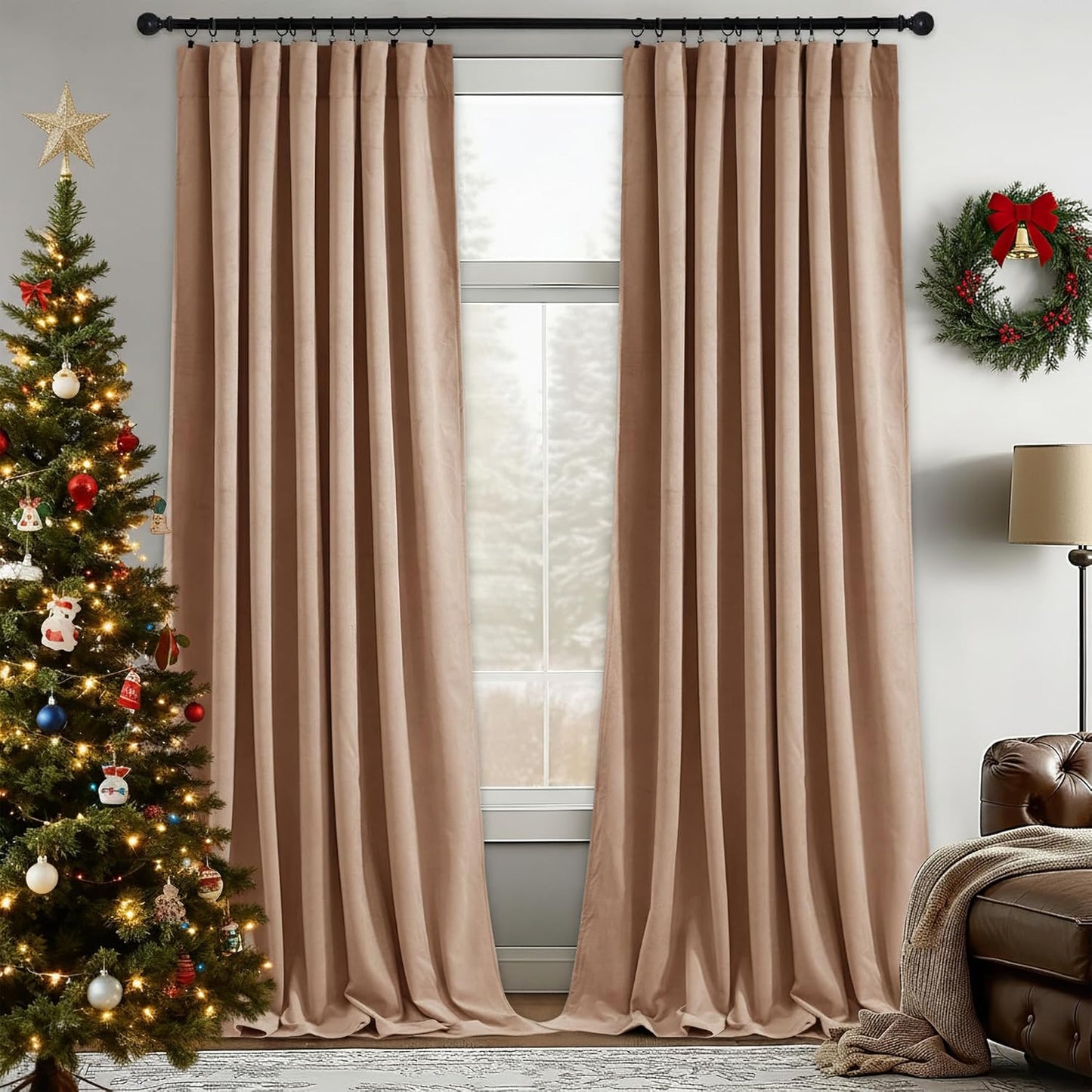 StangH Velvet Curtains for Kids Bedroom and Living Room Decor