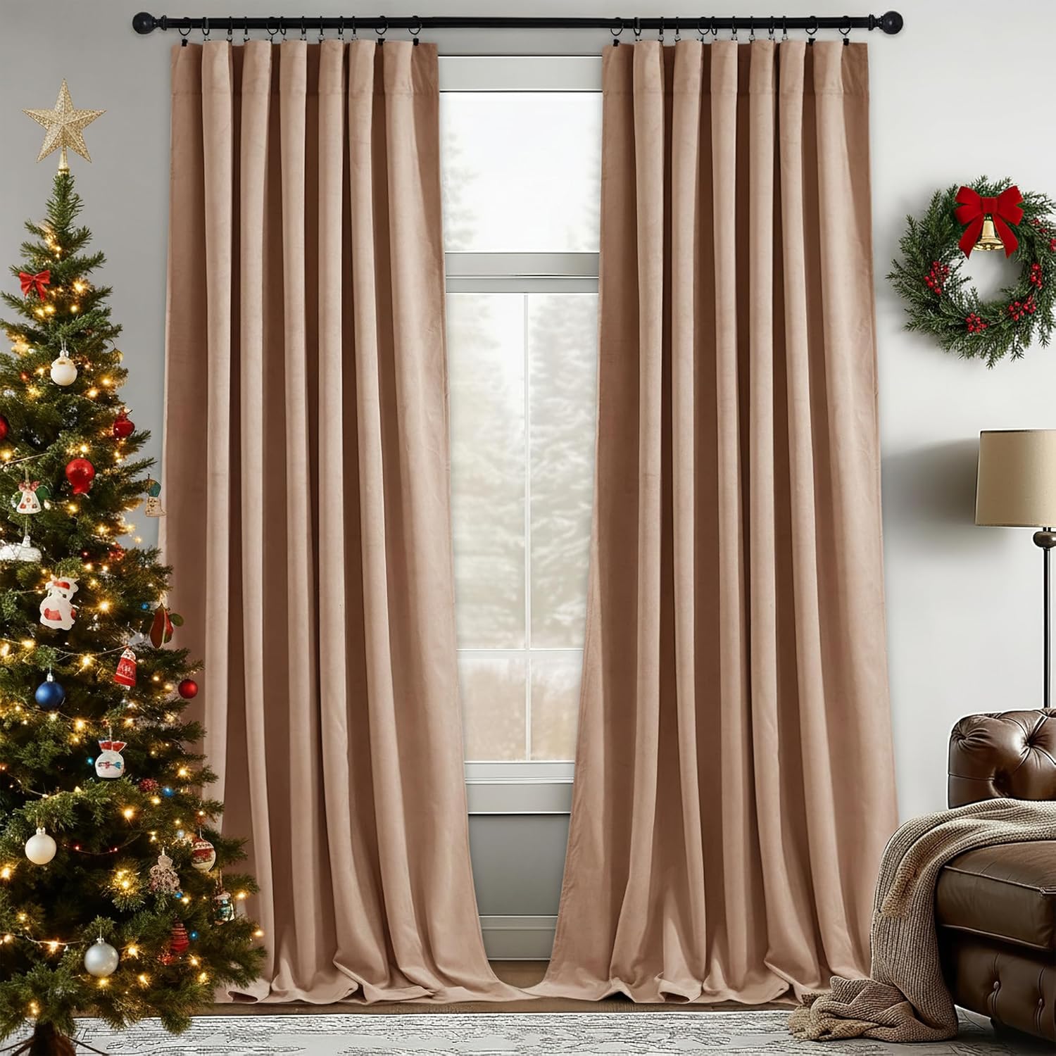StangH Velvet Curtains for Kids Bedroom and Living Room Decor