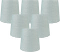 Meriville Capri Linen Clip On Chandelier Lamp Shades - Modern Update