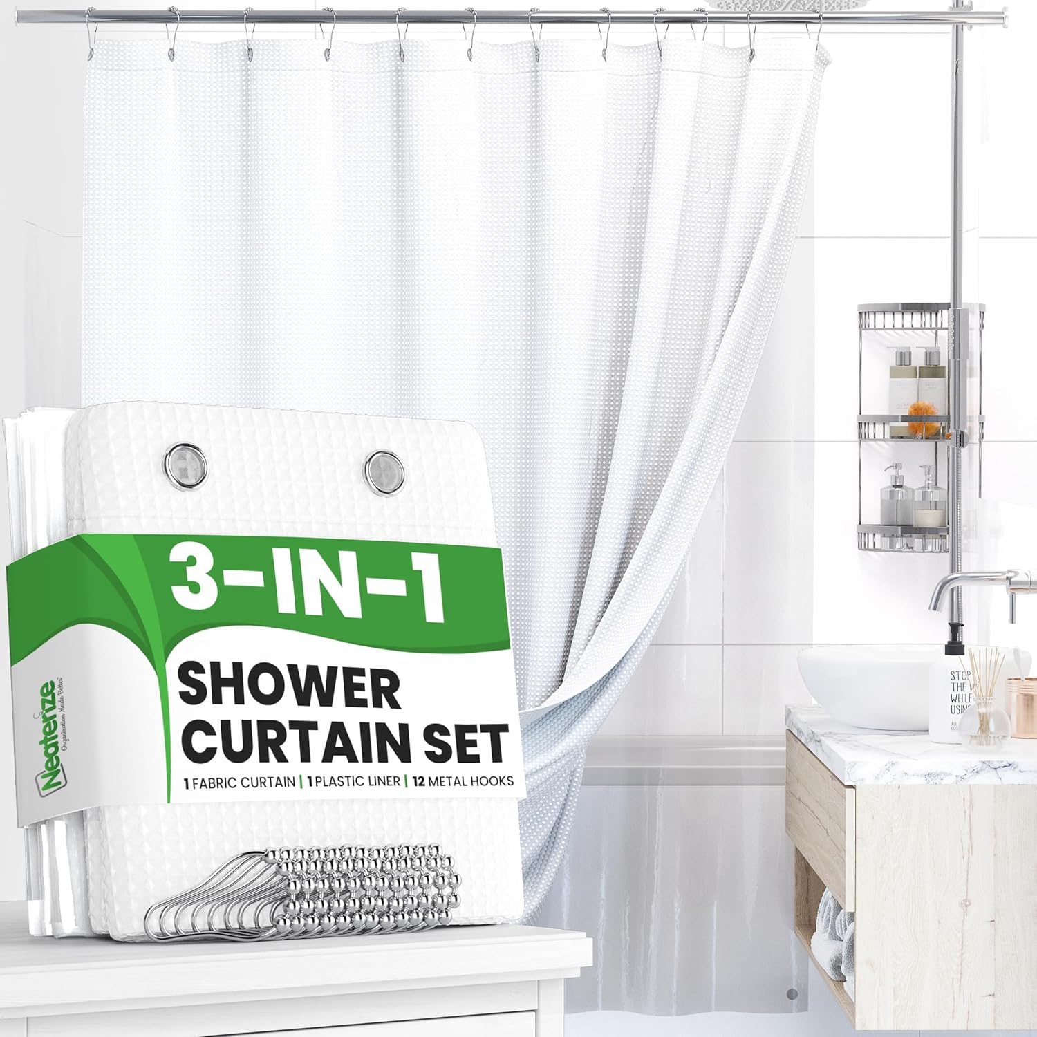 Rust-Resistant 3-in-1 Shower Set - Neaterize