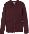 French Toast Girls' Anti-Pill Crew Neck Cardigan Sweater - Durable no