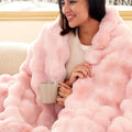 Bedsure GentleSoft Fluffy Faux Fur Blanket Twin Size - Cloud-Like Cozy