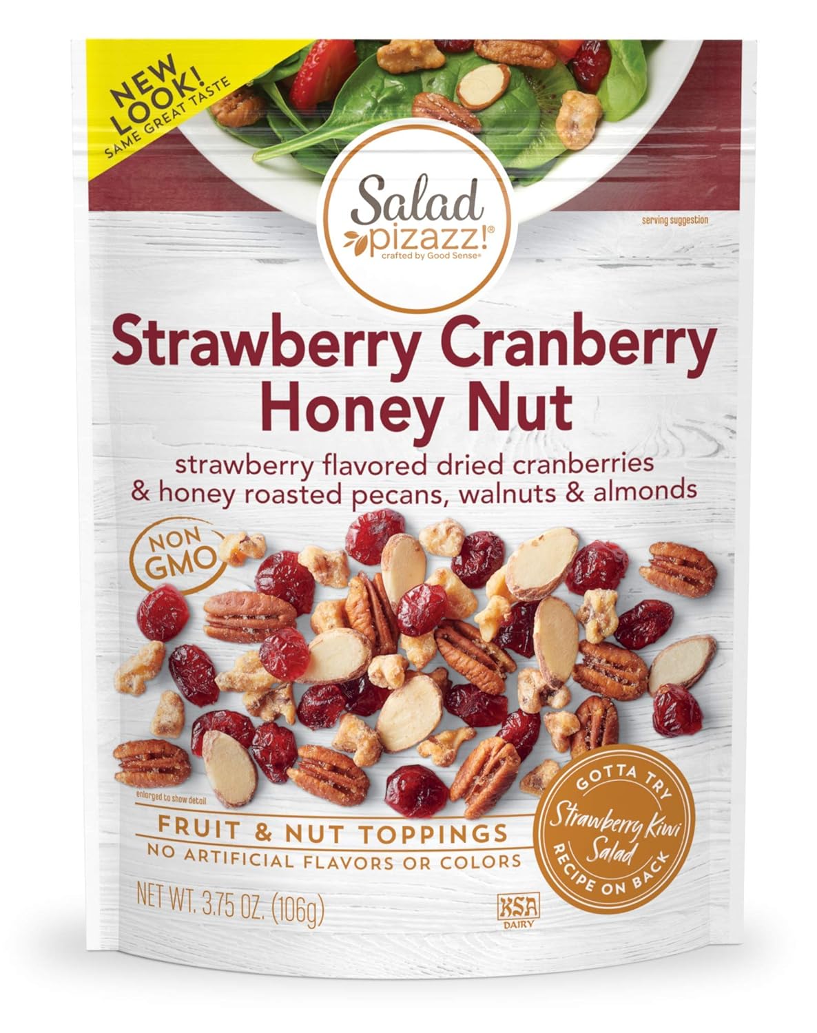 Salad Pizazz! Dried Strawberry Cranberries & Honey Nuts Topping
