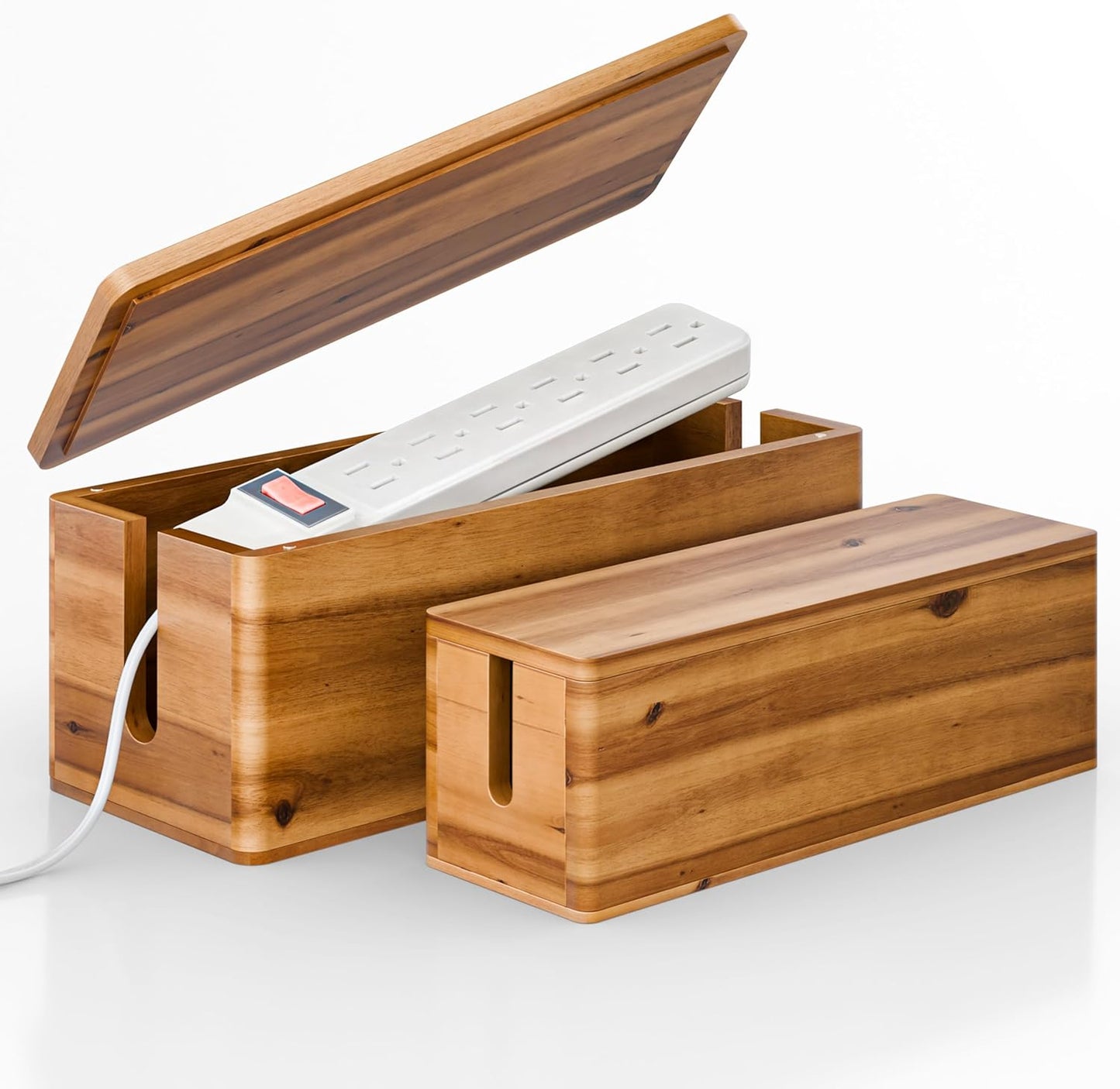 Acacia Large Cable Management Box Set for Home and Office Use