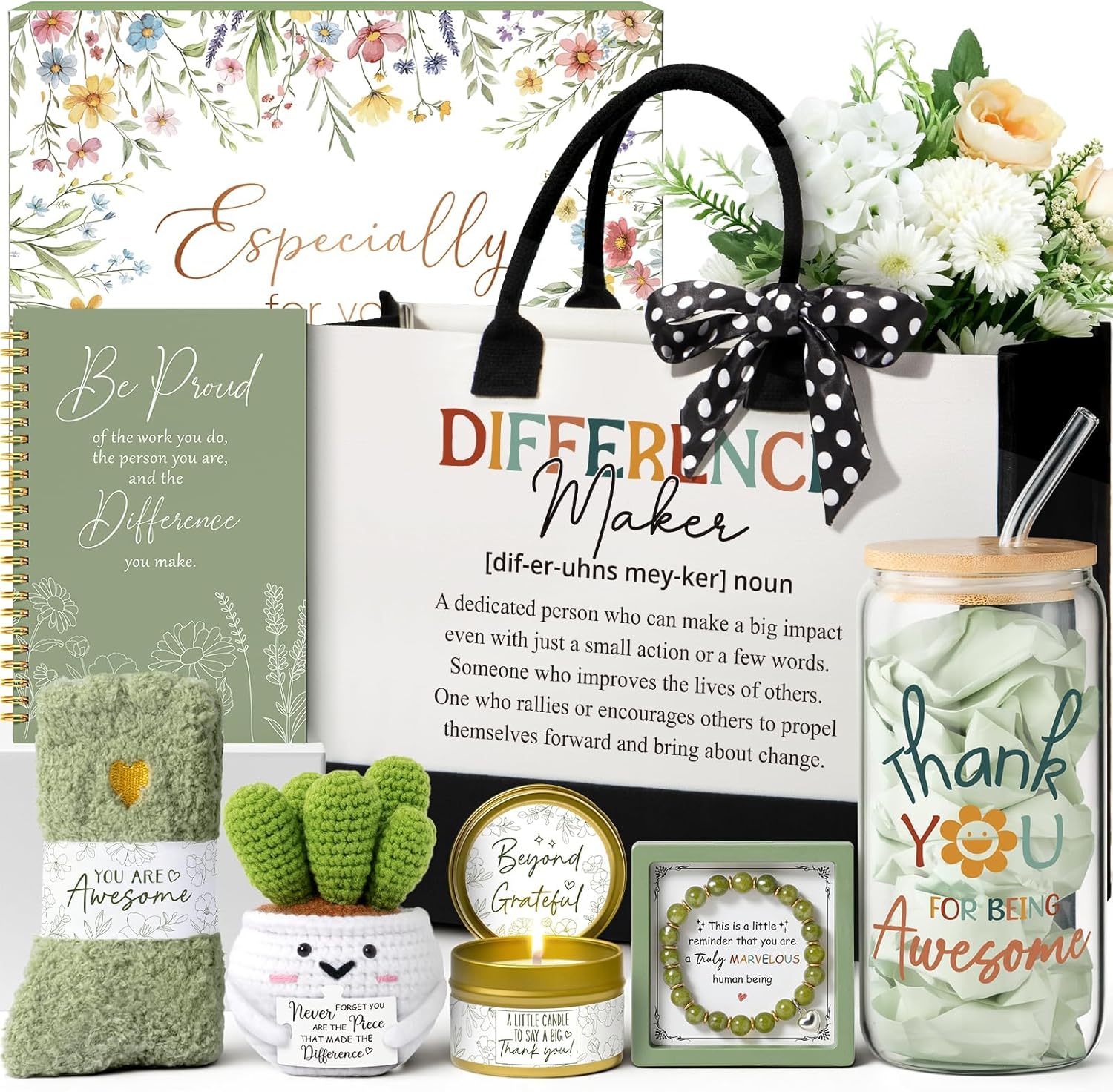 Unique Thank You Gifts for Women - Employee Appreciation Basket