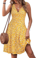 GUBERRY Womens Wrap V Neck Sleeveless Sundress (Style TNG2)