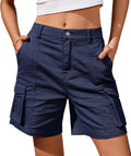 Bermuda Cargo Shorts for Women - IVIR Knee Length 6 Pockets