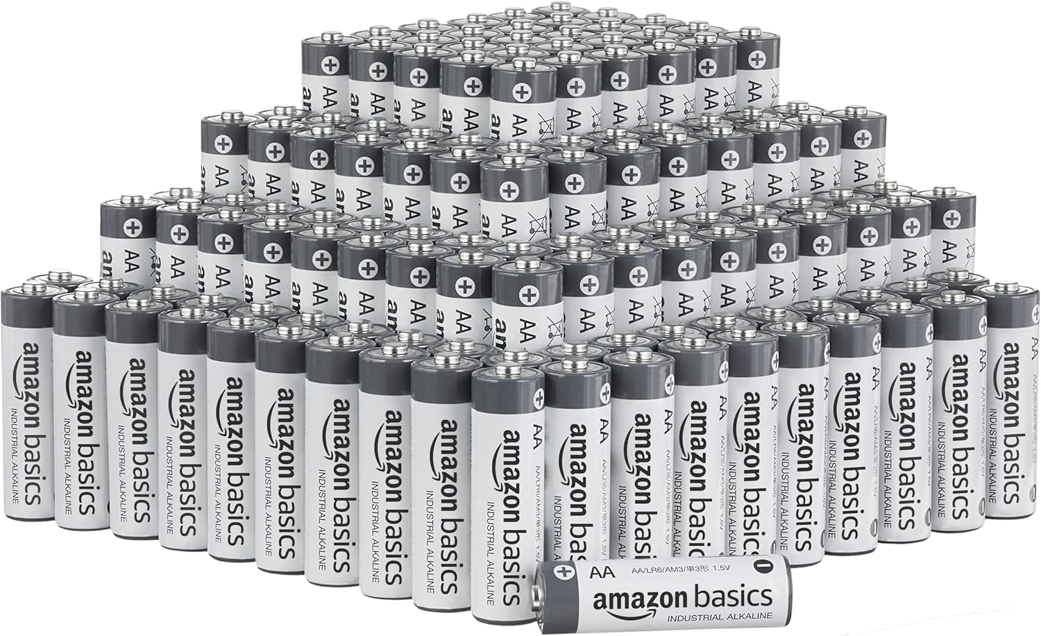 200-Pack AA Alkaline Industrial Batteries for Long-Lasting Power
