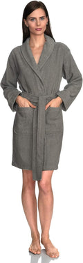 TowelSelections Womens Robe 100% Cotton Short Terry Shawl (Style 5D51)