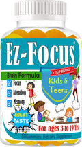 Ez-Focus Gummies for Kids and Teens - Brain Focus & Memory Support