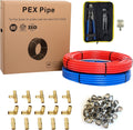 Pex-b 1/2 in 2 x 100 ft Tubing Kit - Complete Plumbing Starter Kit