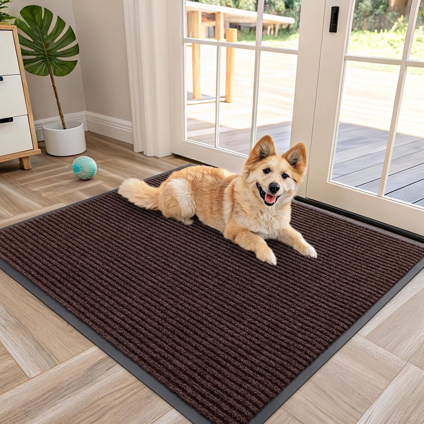 OLANLY Waterproof Heavy Duty Doormat for Indoor Outdoor Use