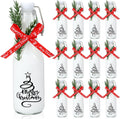 Sieral 12 Pack Christmas Tree Swing Top Glass Bottles for Gifts