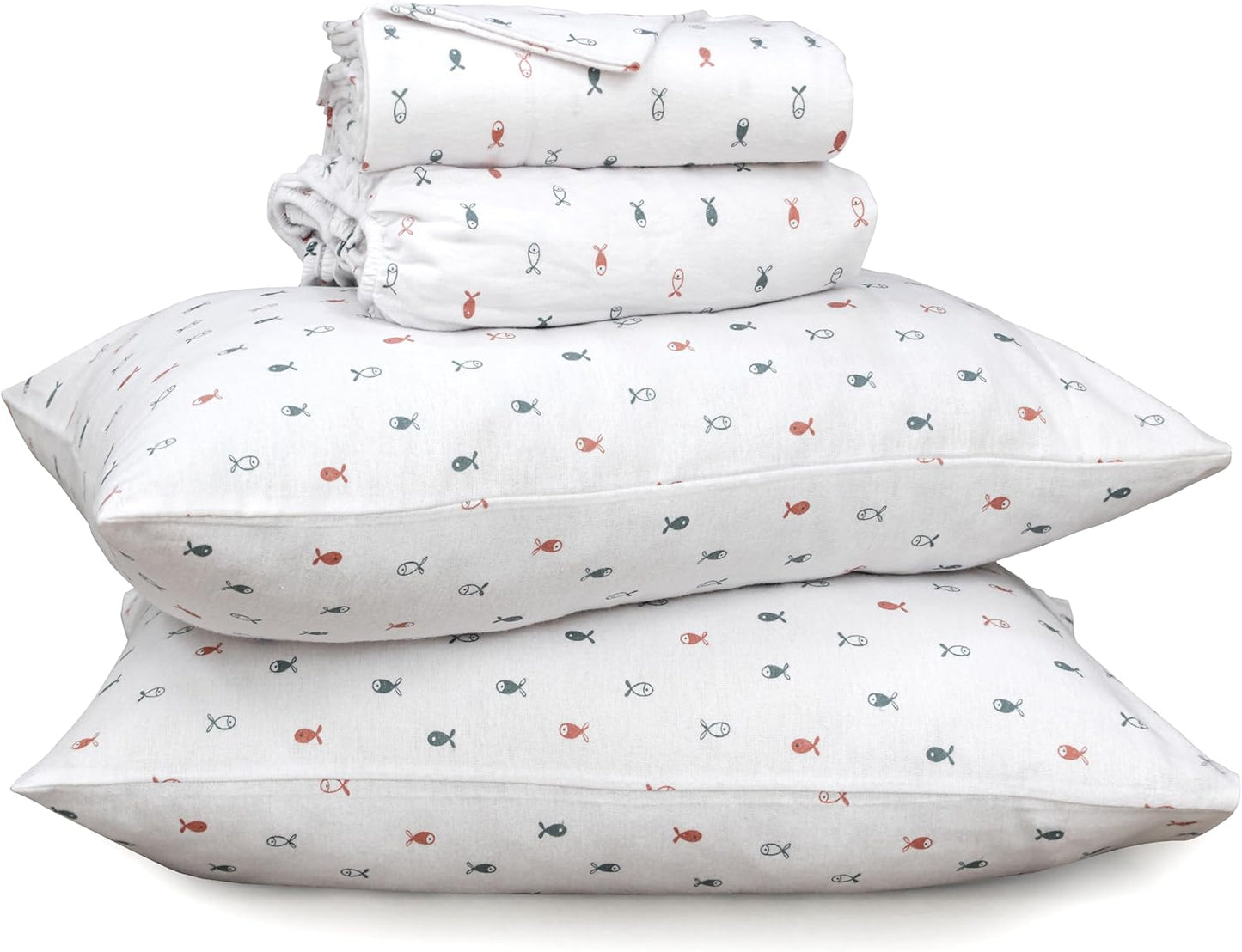 RUVANTI Flannel Sheets Queen Size Set - Soft & Cozy Comfort