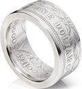 Morgan Silver Dollar Coin Ring Handmade from 1921 90% Silver