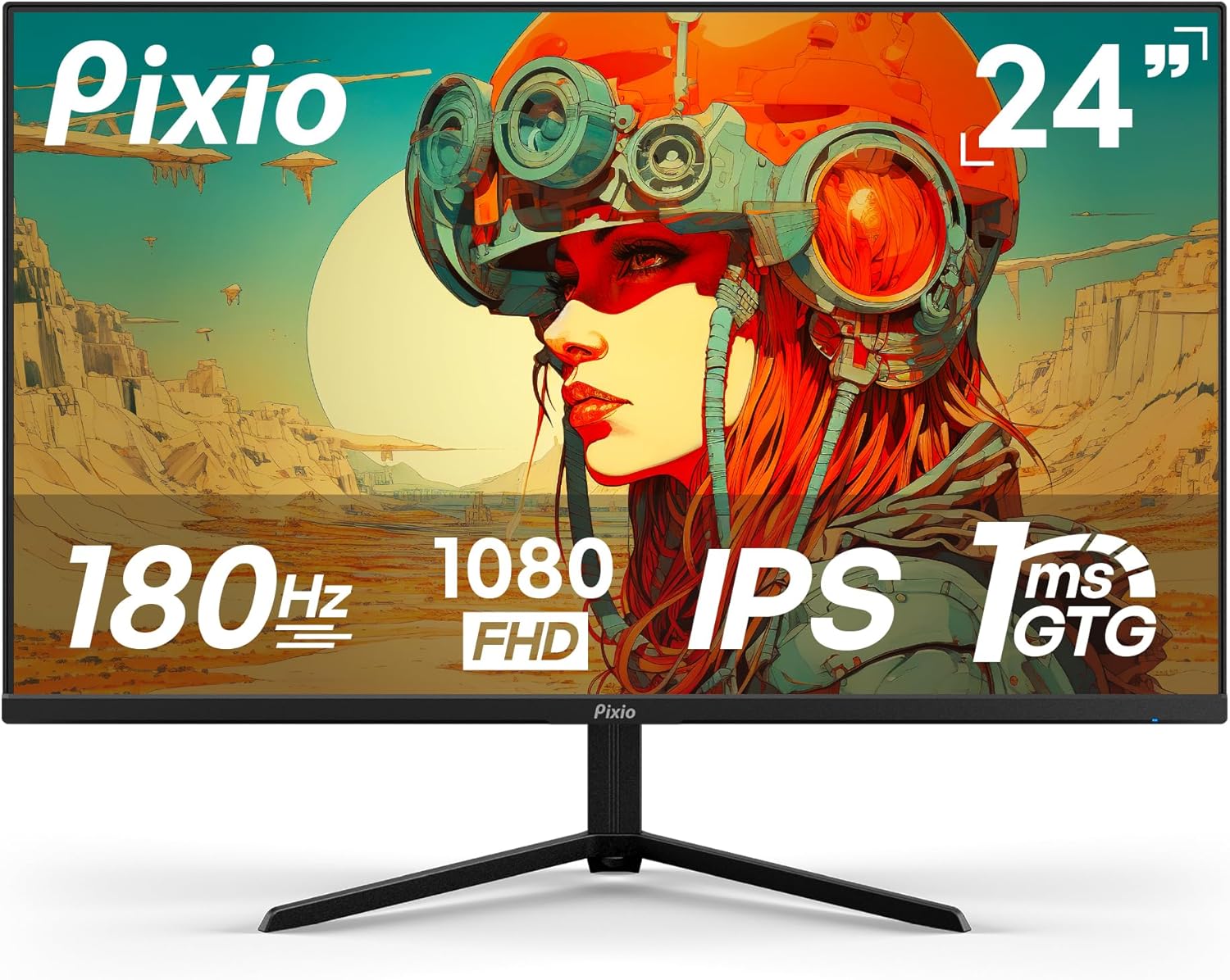 Pixio PX248 Prime V2 24 inch Gaming Monitor with 180Hz Refresh Rate