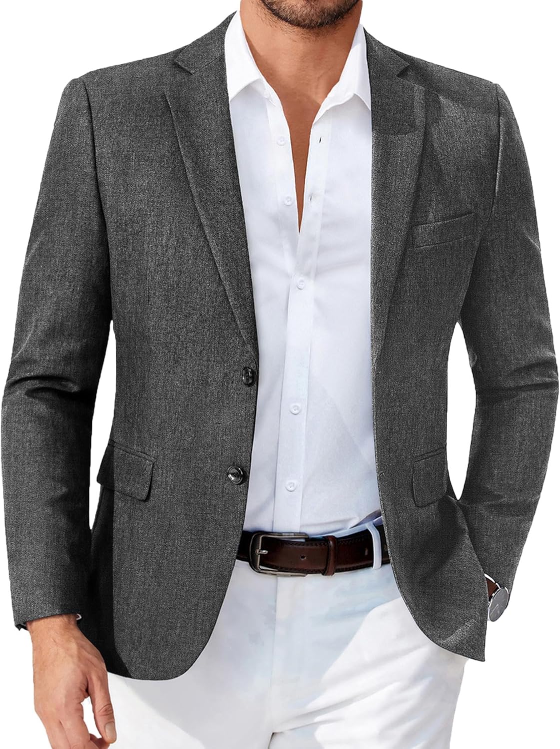 Stylish COOFANDY Men's Blazer for Casual and Formal Wear