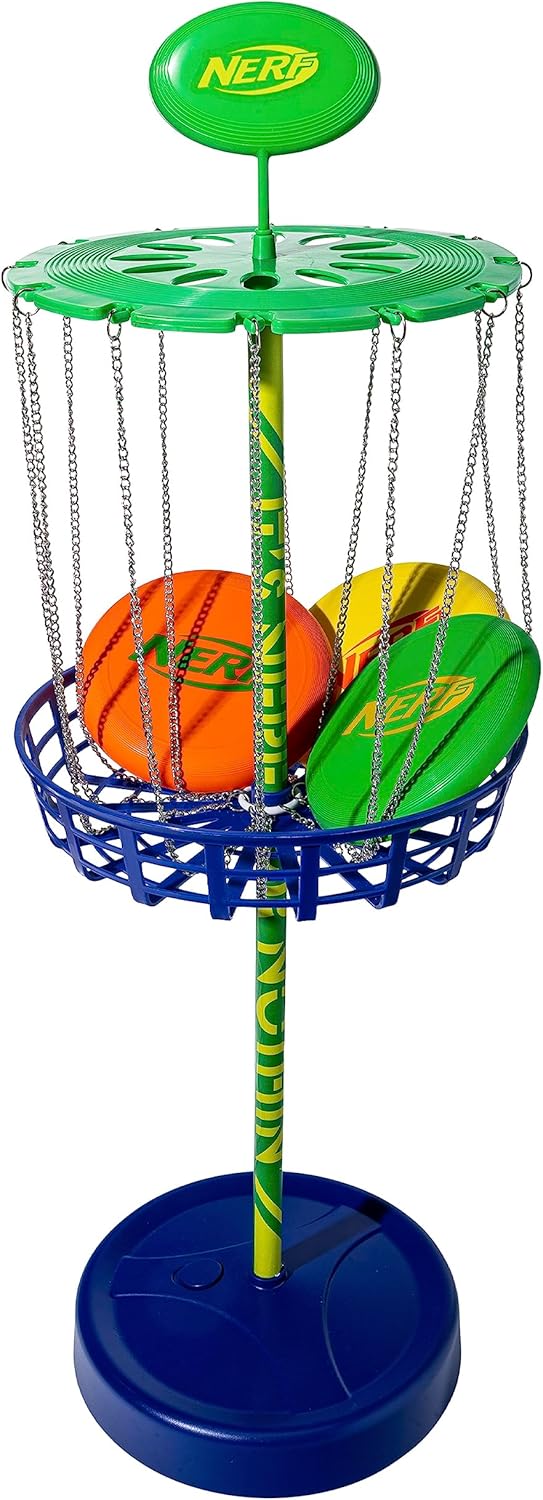 Nerf Disc Golf Set - Portable Fun in Backyard!