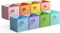 Cube Storage Bins 11 in Fabric Organizer 8-Pack - Colorful, Foldable