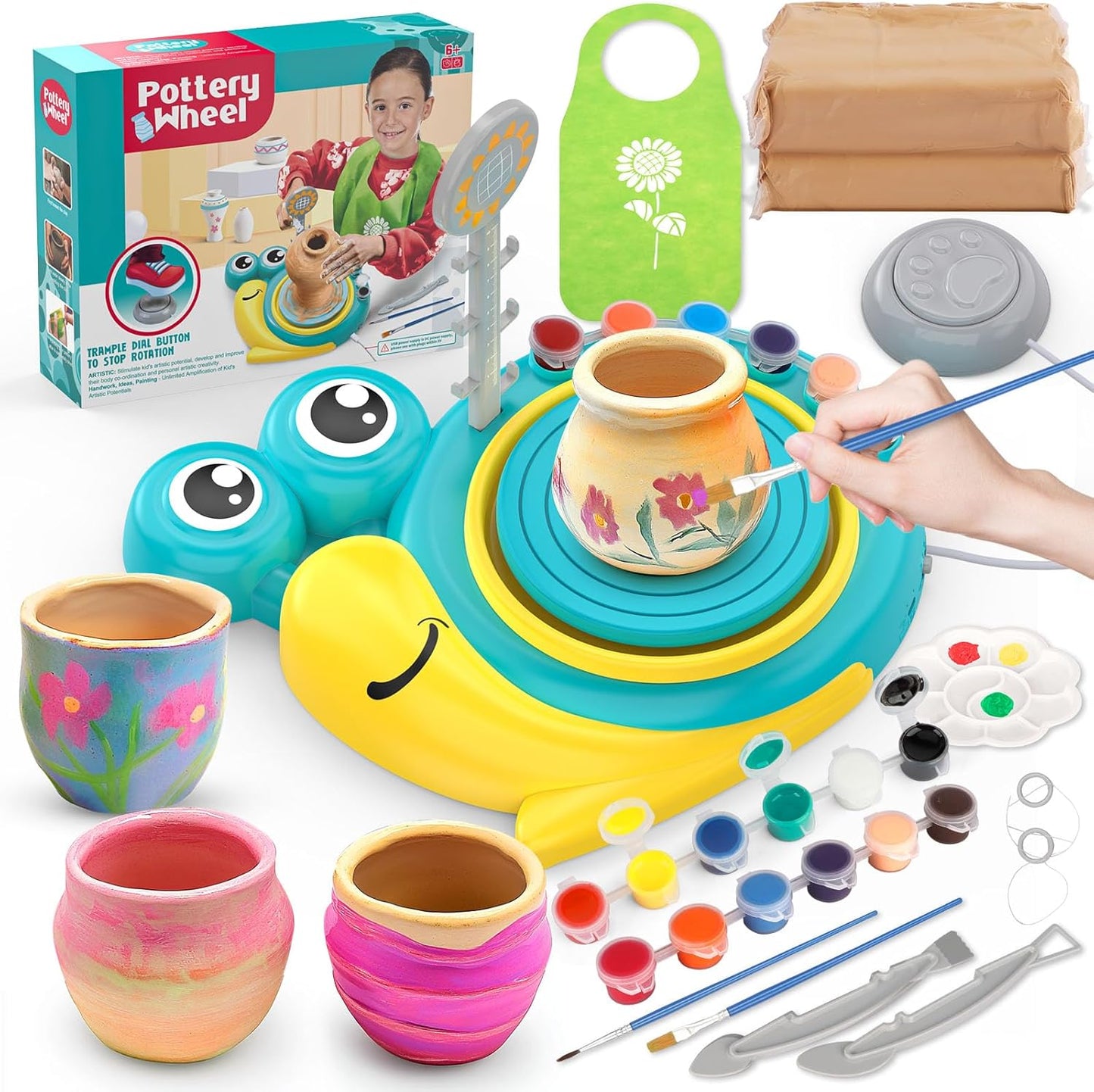 Pottery Wheel for Kids - Complete Art Supplies for Creativity