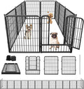 Dog Playpen 32 in 10 Panels Portable Pet Fence - Heavy Duty Outdoor