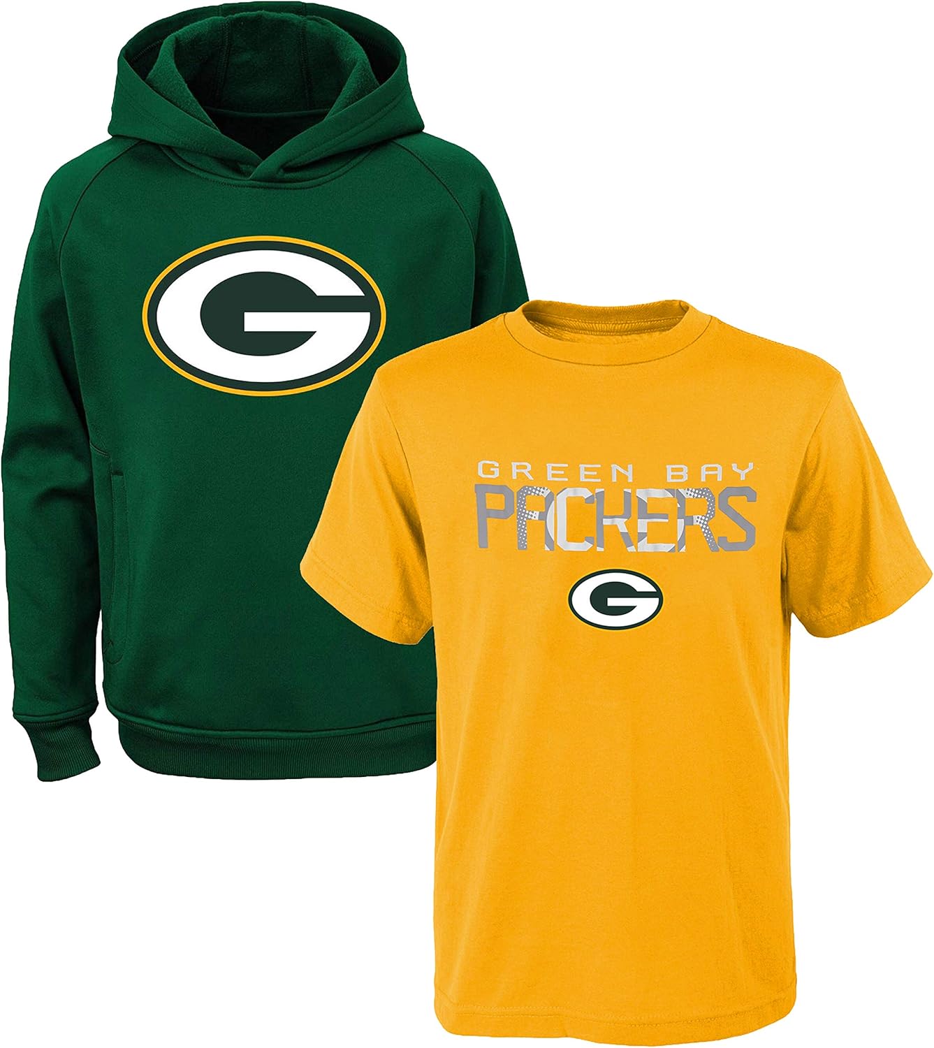 NFL Youth Polyester Performance Hoodie & T-Shirt 2 Pack Set