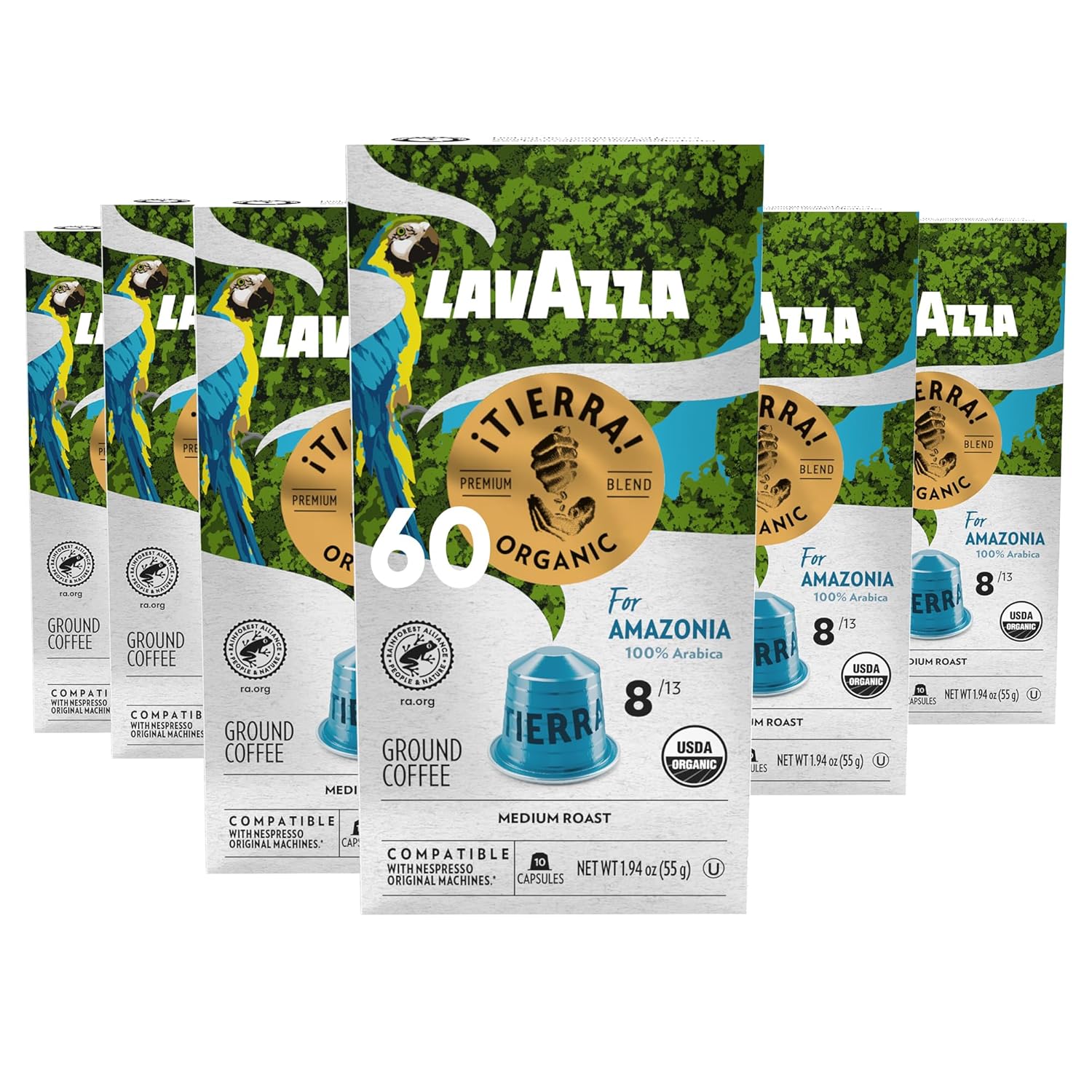 Lavazza Tierra! ia Capsules: 100% Arabica Espresso