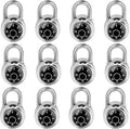 Combination Lock Pack of 12, LQYN 2 in Fixed 3-Digit Padlocks