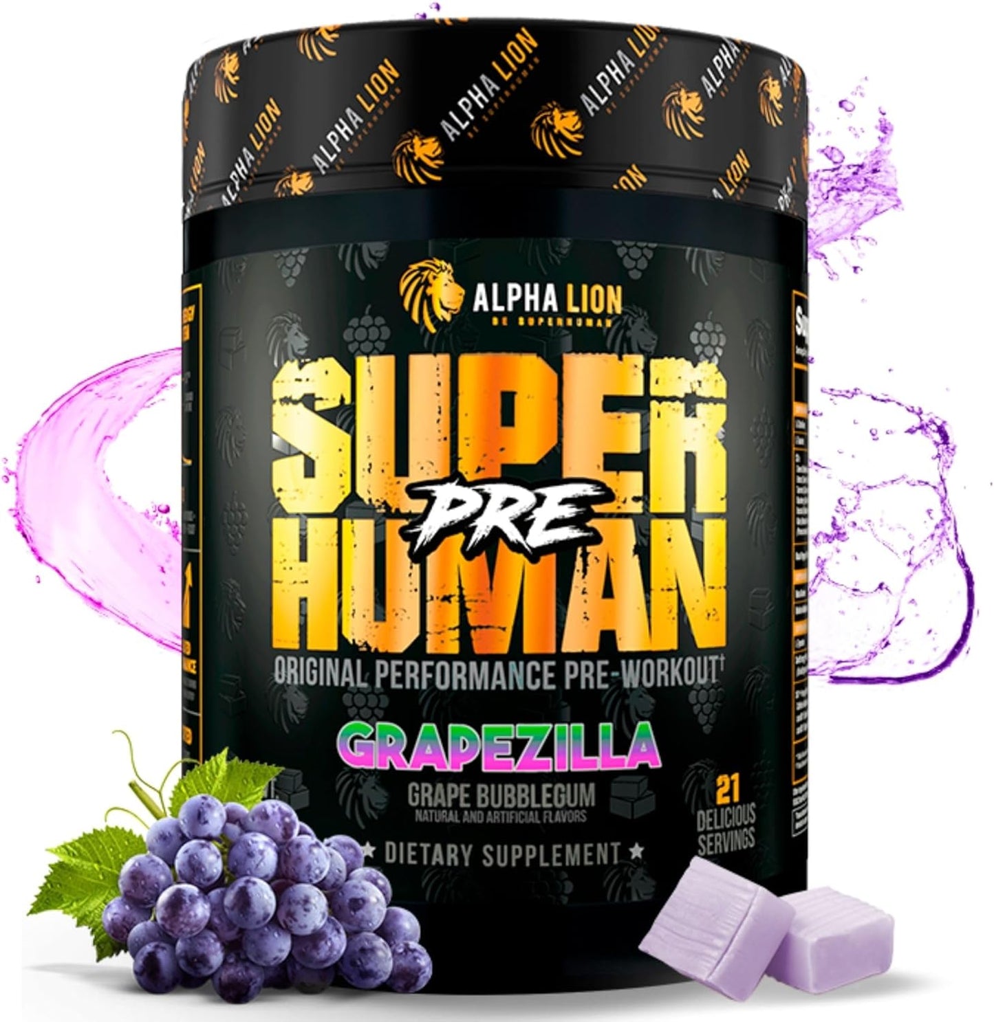 Superhuman Pre Workout Powder for Energy, Focus & Pump