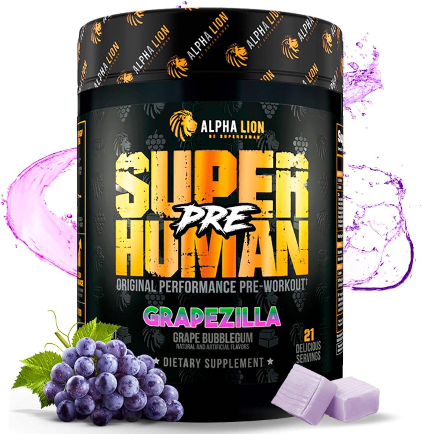 Superhuman Pre Workout Powder for Energy, Focus & Pump