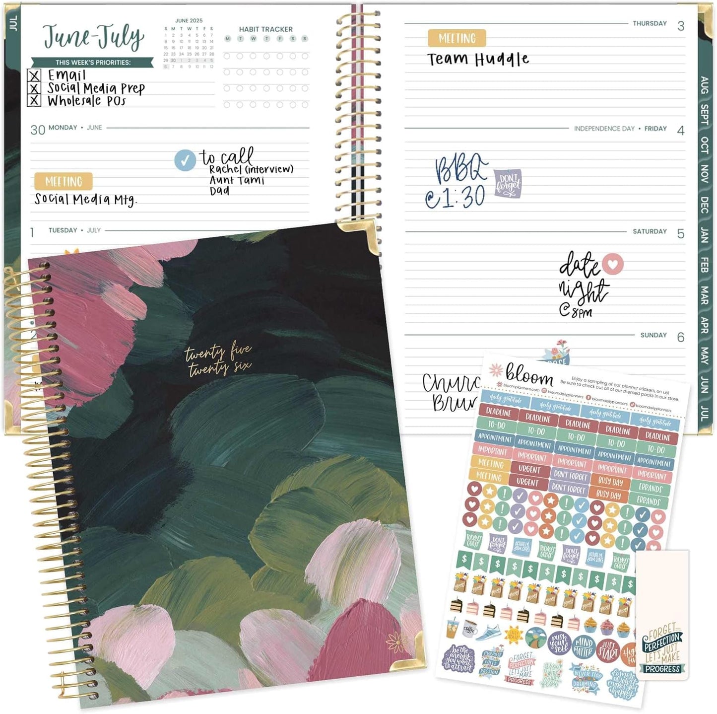 Bloom Daily Planners HARDCOVER 2025-2026 Academic Planner