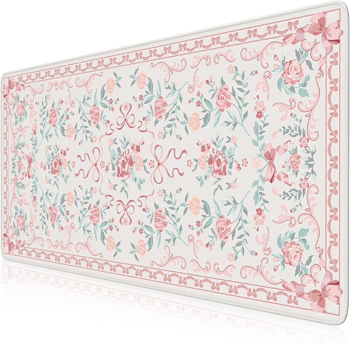iCasso Pink Desk Mat: Girly Chic & Non-Slip Design