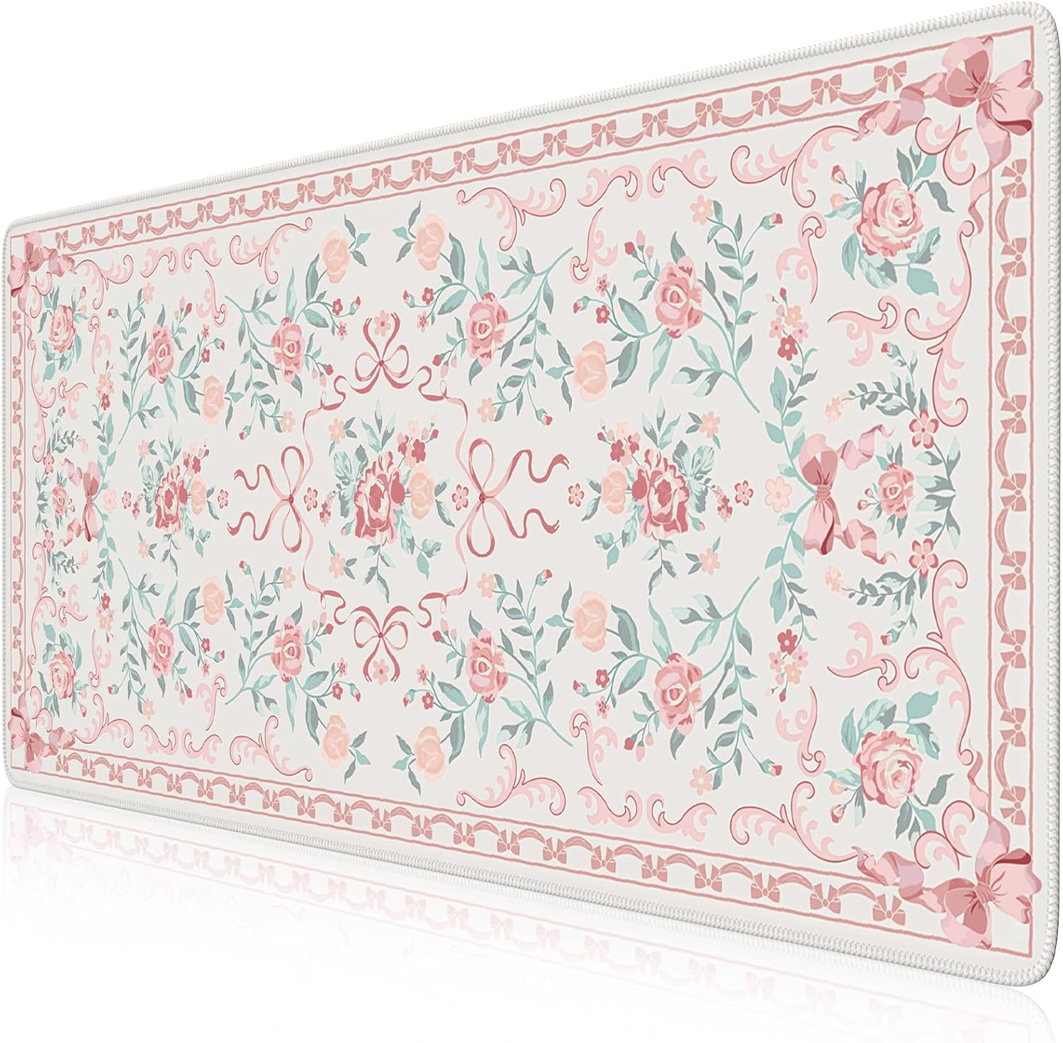 iCasso Pink Desk Mat: Girly Chic & Non-Slip Design