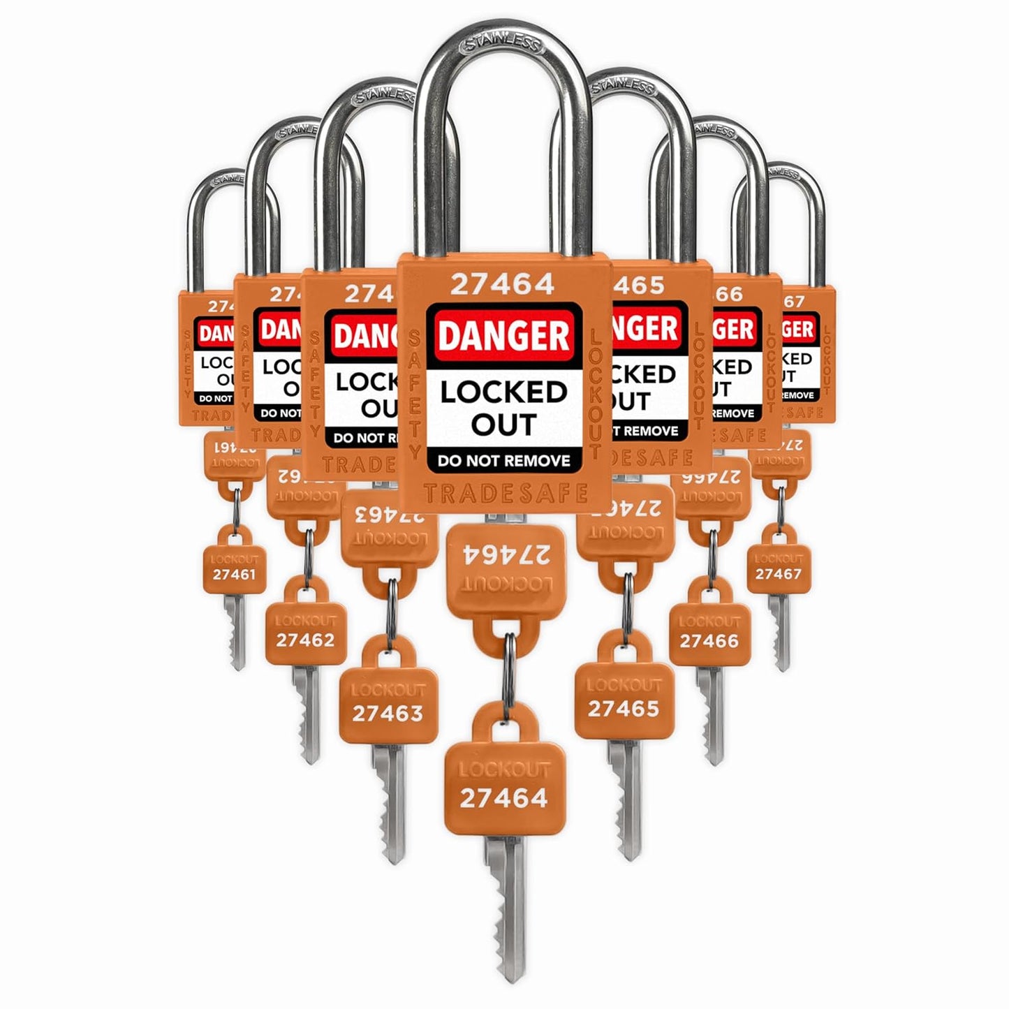 TRADESAFE Lockout Tagout Locks Set - OSHA Compliant Safety Locks