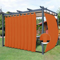 Outdoor Patio Curtains 110W x 96L in Panels - Windproof, Weatherproof