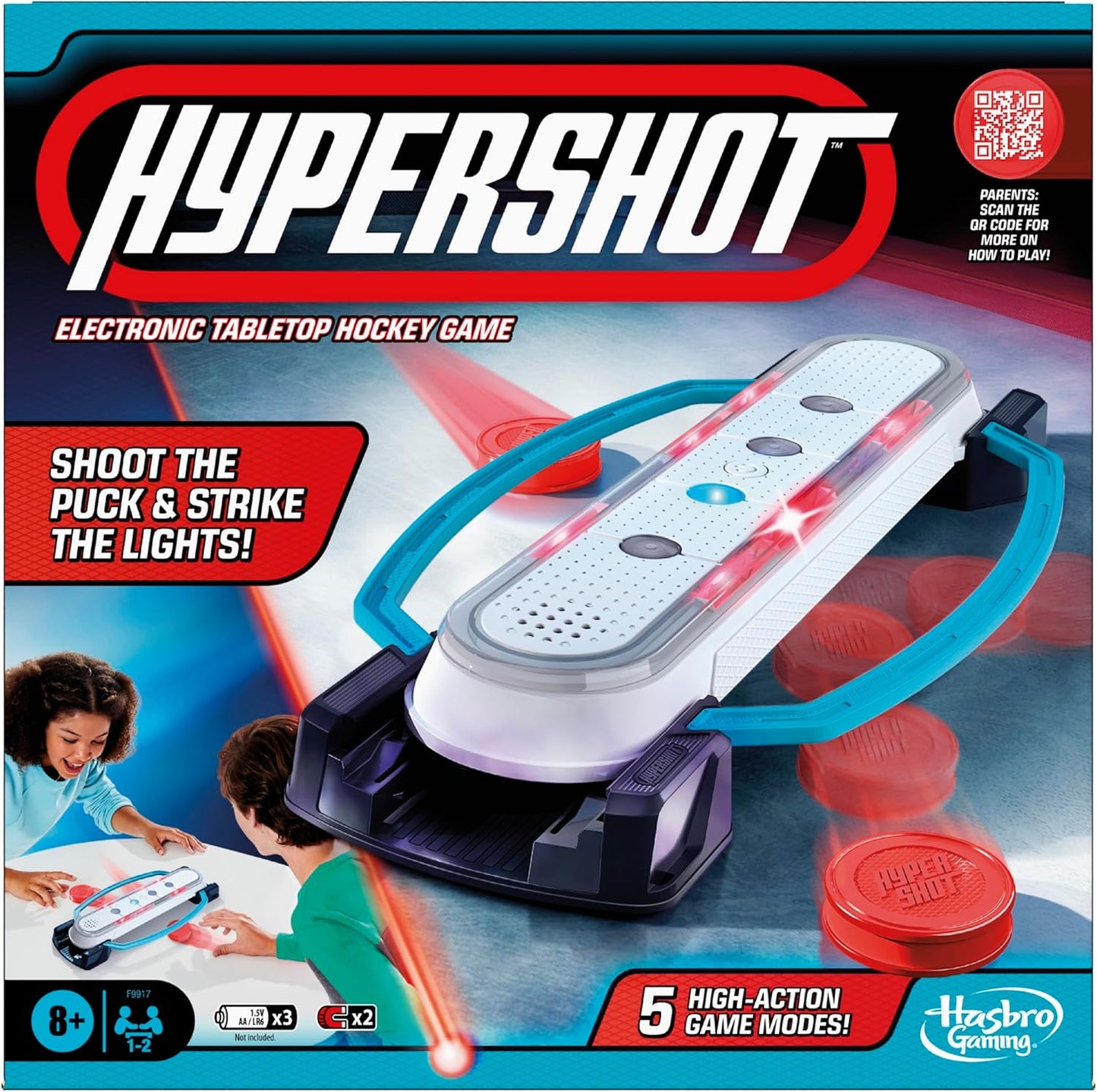 5-in-1 Electronic Table Hockey Fun!