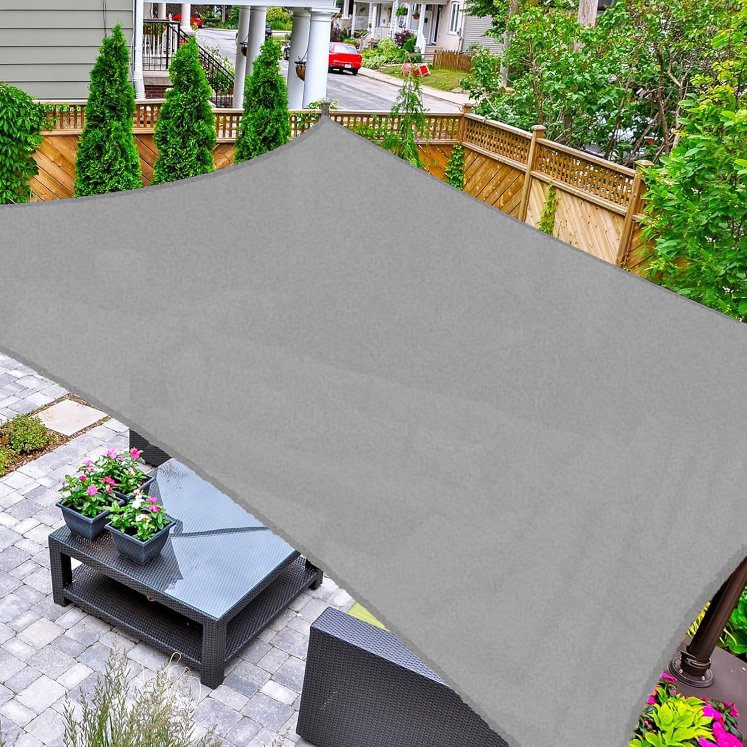 AsterOutdoor 8ft x 12ft Sun Shade Sail for Outdoor Spaces