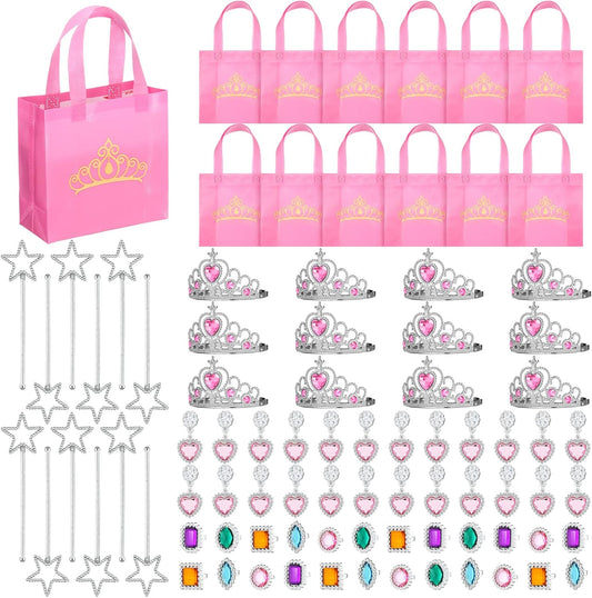72 Pcs Princess Party Favor Set for Girls Halloween Birthdays